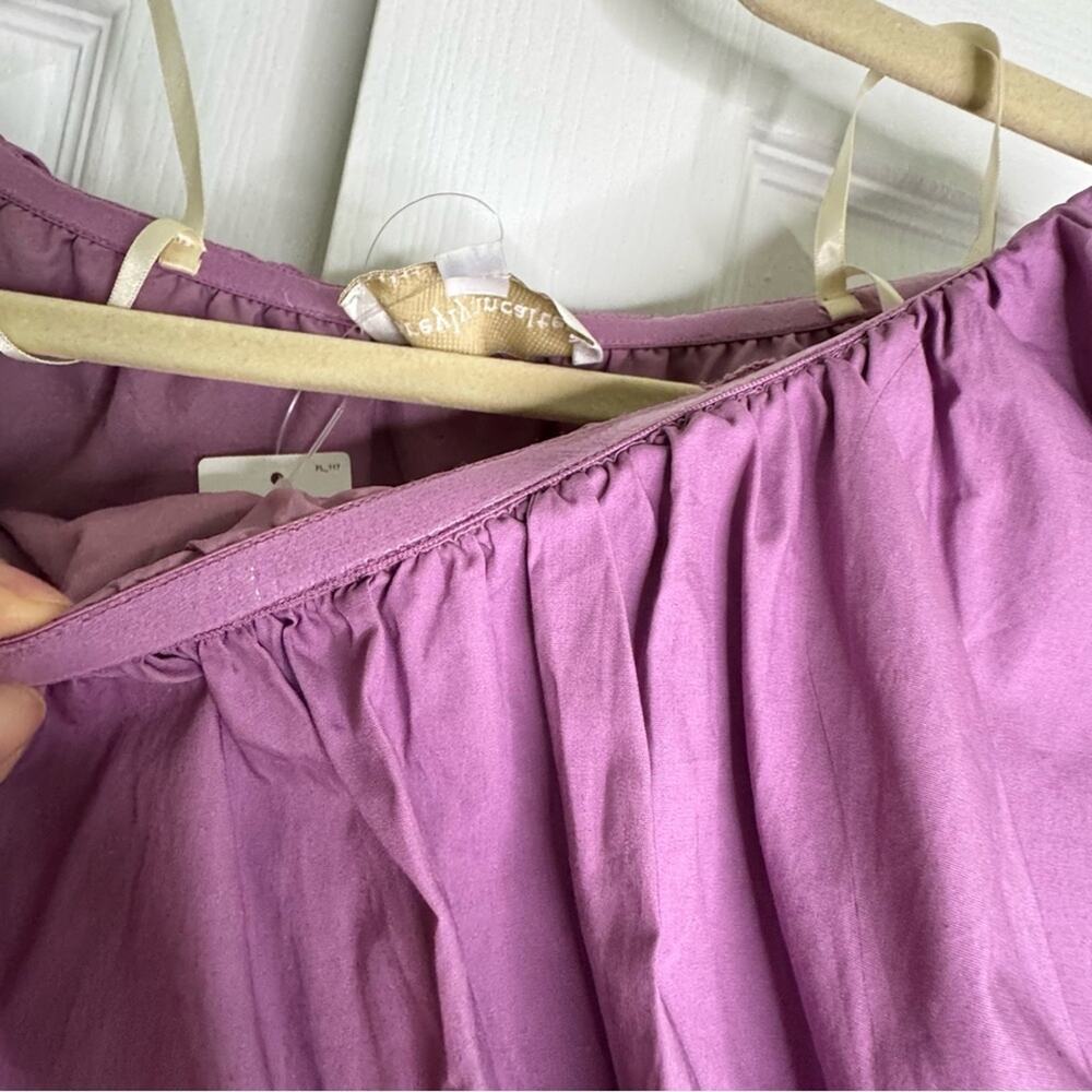 Anthro Corey Lynn Calter Balbina Strapless Mini Dress Ruffle Mauve Small New - Picture 8 of 15